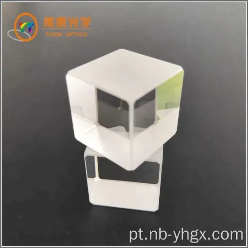 Divisor de feixe de cubo não polarizador de sílica fundida de vidro óptico